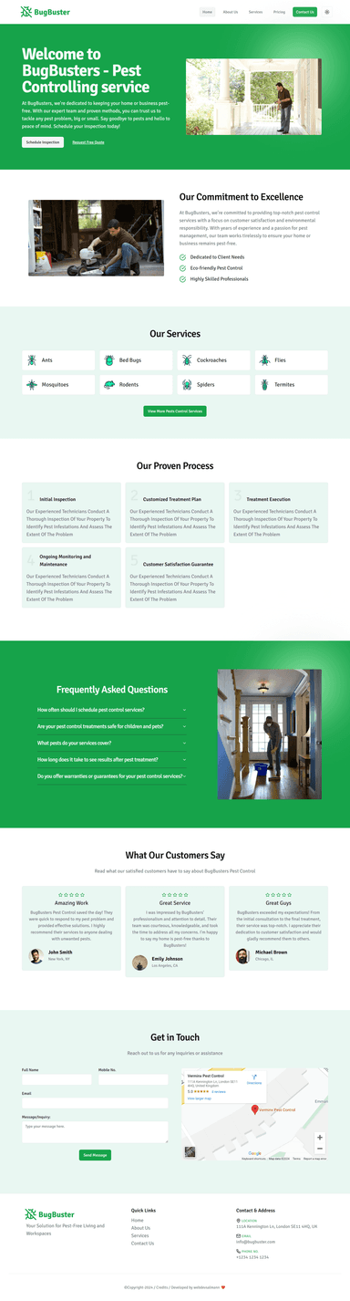 Bugbuster website