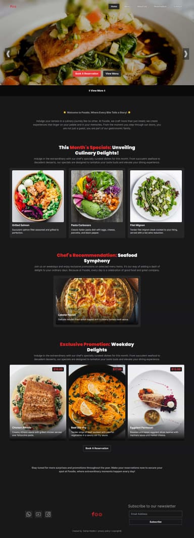 Foodie website