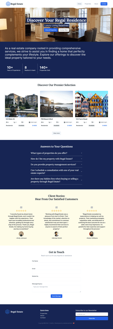 Regalestate website